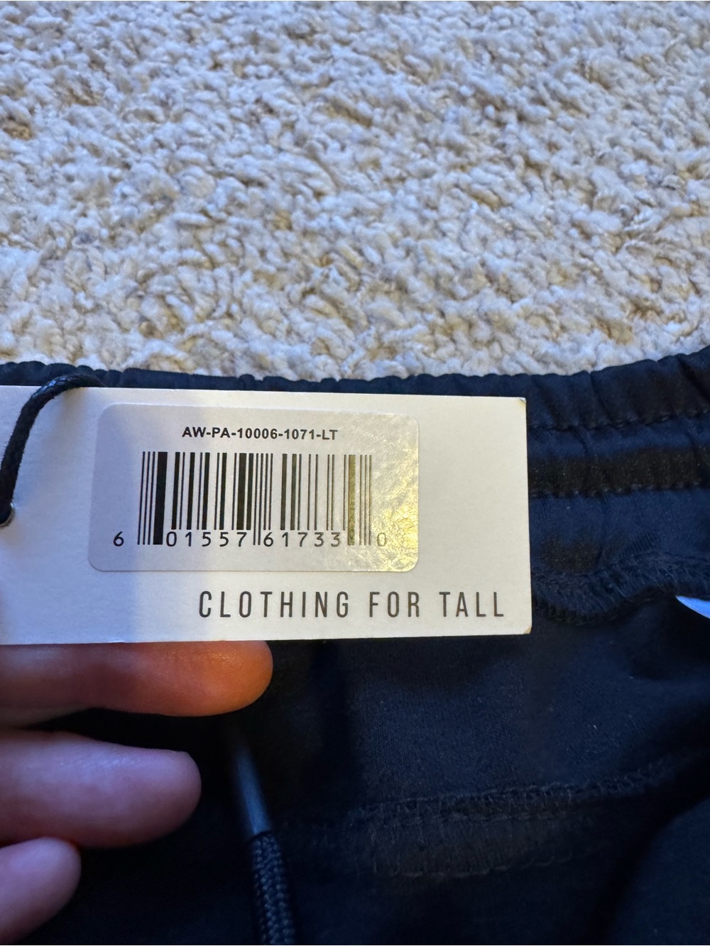 NWT American Tall Black Track Pants with Pink Side Stripes - Picture 13 of 13